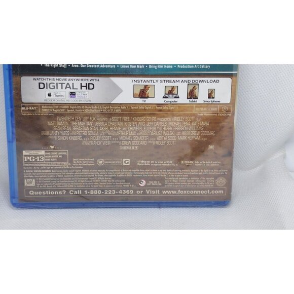 The Martian (2015) Blu-ray | Matt Damon | PG-13 | Ridley Scott - Picture 7 of 10